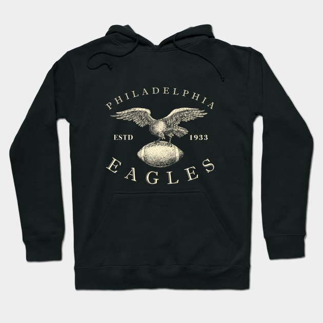 Vintage Philadelphia Eagles 2 by Buck Tee Hoodie by Buck Tee